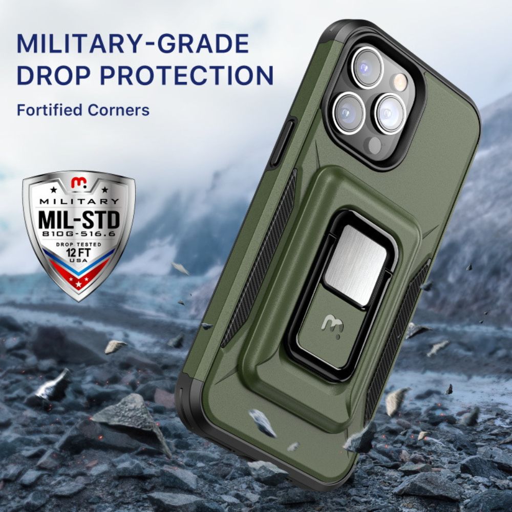 Refurbished MyBat Pro Stealth Series Phone Case with MagKick for iPhone 14 Pro - Reebelo US