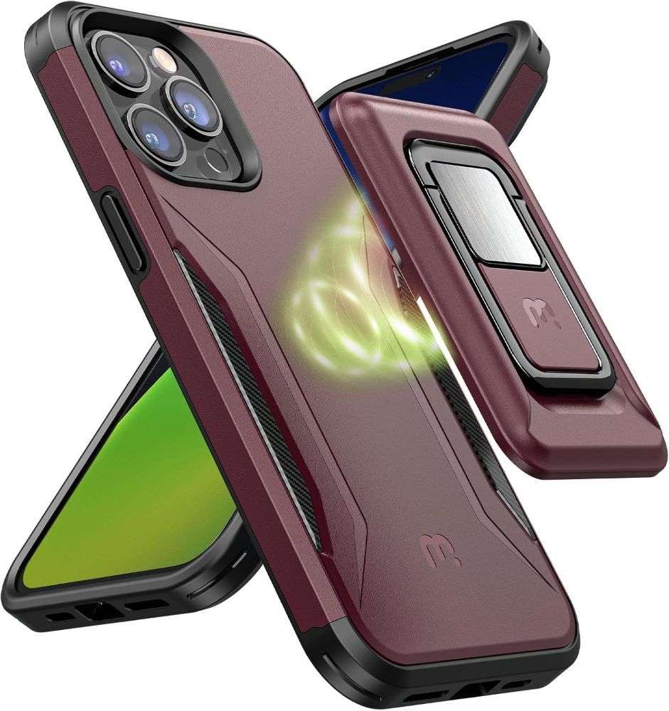 MyBat Pro Stealth Series Phone Case with MagKick for iPhone 14 Pro - Reebelo US