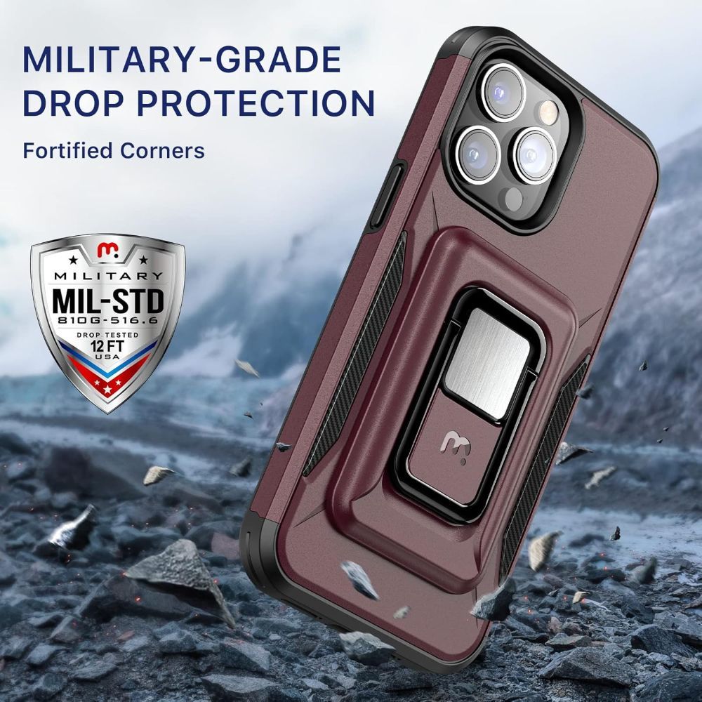 MyBat Pro Stealth Series Phone Case with MagKick for iPhone 14 Pro Max - Reebelo US