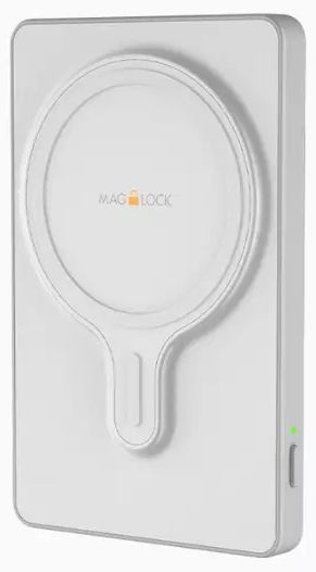 MyCharge Maglock MagSafe Wireless Powerbank 6000mAh with Built-in USB-C Port - White