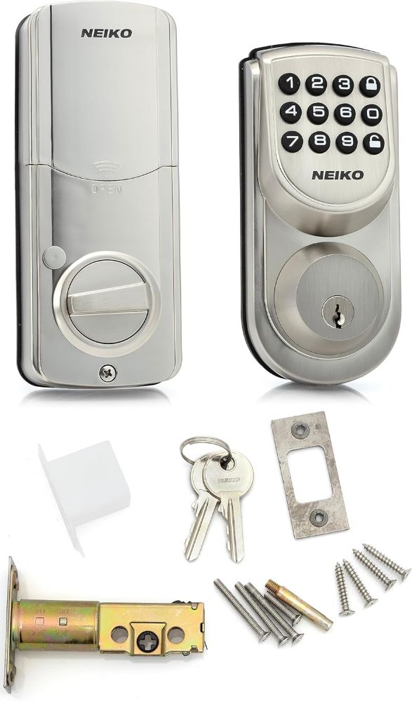 Refurbished Neiko 52909A Keyless Electronic Deadbolt Door Lock - Reebelo US