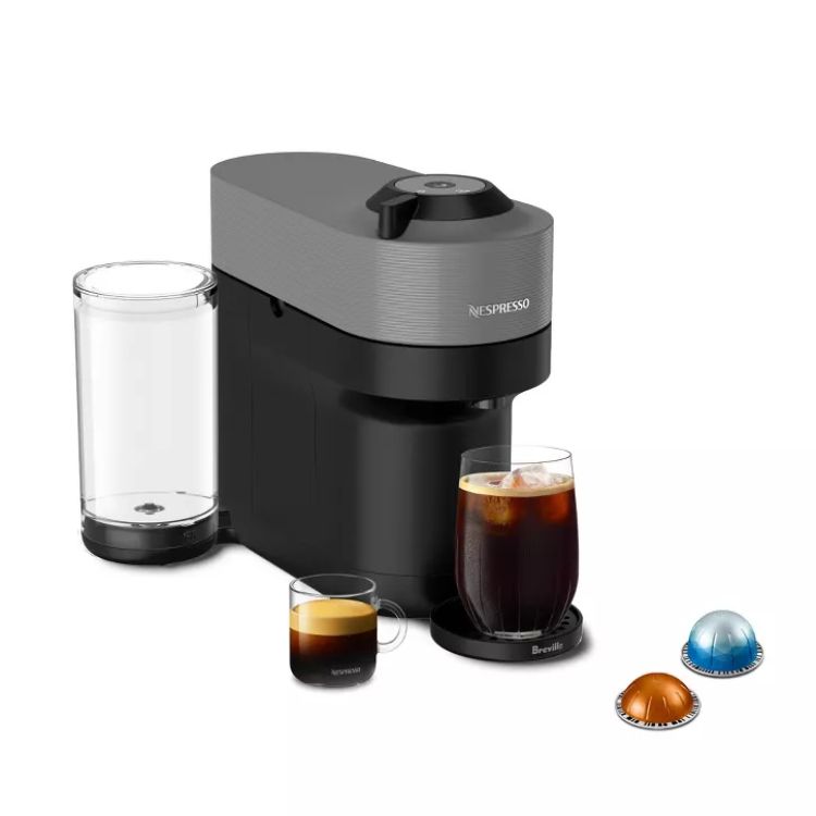 Nespresso Vertuo Pop+ Coffee Maker and Espresso Machine - Grey