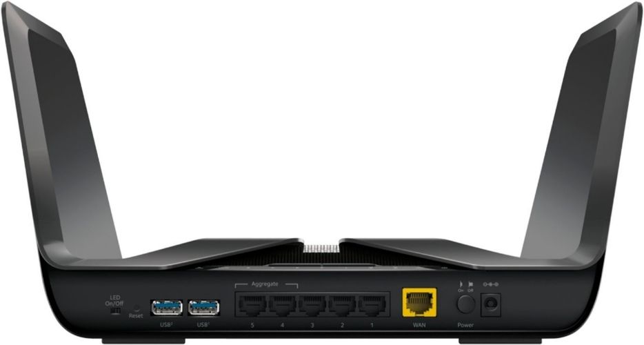 Refurbished Netgear AX6000 Nighthawk 8-Stream Dual-Band WiFi 6 Router (RAX80) - Reebelo US
