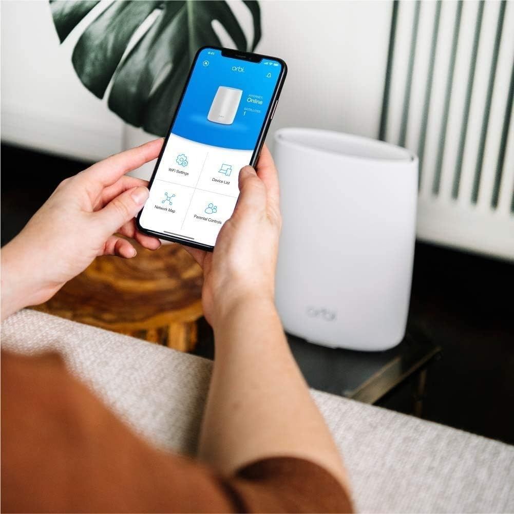 Refurbished Netgear RBS50 Orbi Ultra-Performance Whole Home Mesh WiFi Satellite Extender - Reebelo US
