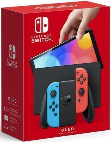 Nintendo Switch OLED Model Handheld Gaming Console (Japanese Version) - Neon Blue/Neon Red