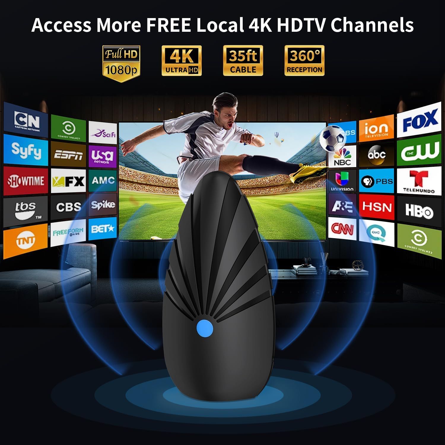 Refurbished Nogyzo TV Antenna for Smart TV - Reebelo US