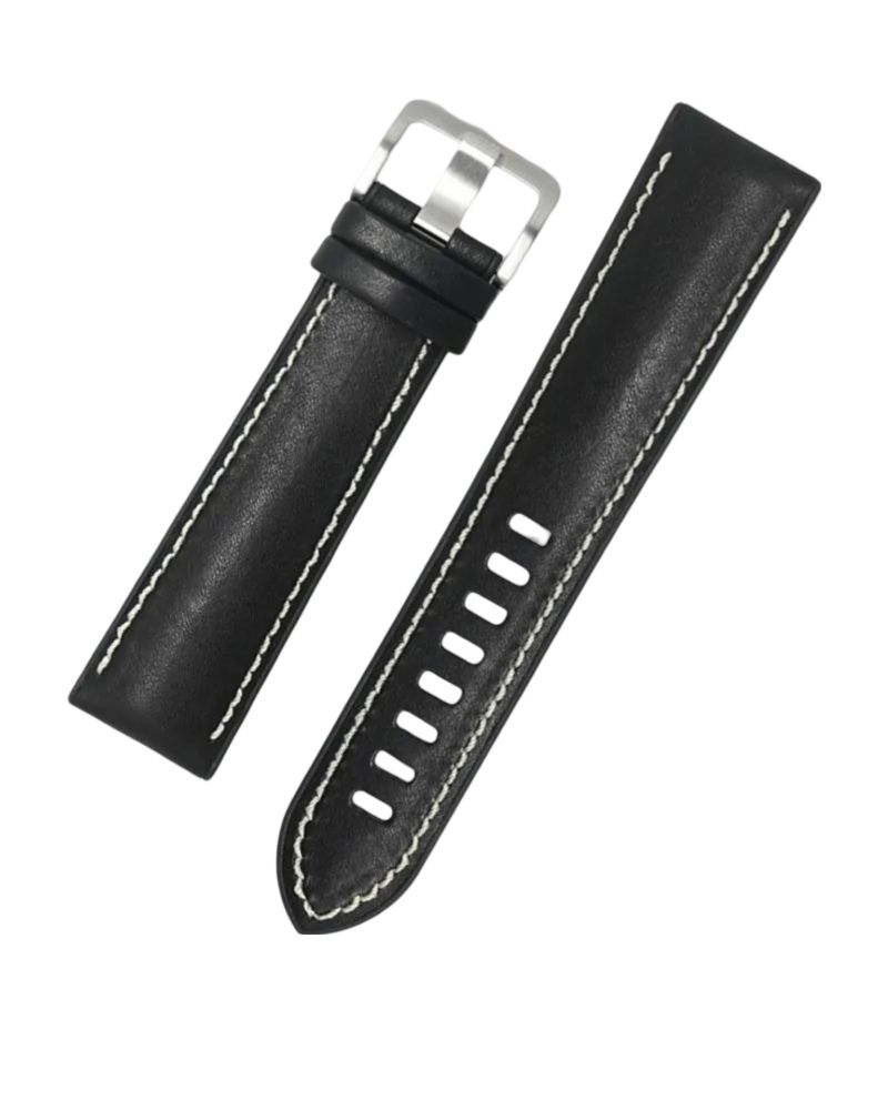 Refurbished Novonappa Hybrid Leather watch strap (20mm) - Reebelo US