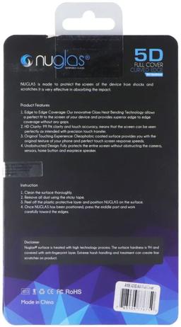 Nuglas 5G Full Cover Curved Edge Tempered Glass for Samsung Galaxy A10e/A20e/A40 - Reebelo US