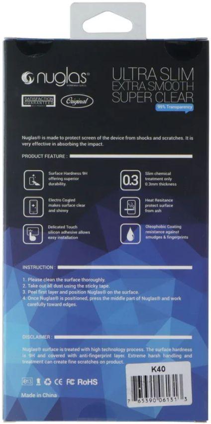 Nuglas Crystal Clear Tempered Glass for LG K40/ K12 Plus/ X4 (2019) - Reebelo US