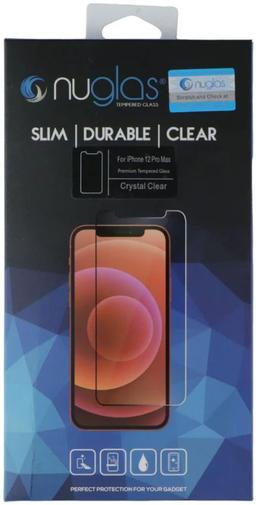 Nuglas Crystal Clear Tempered Glass Screen Protector for iPhone 12 Pro Max  - Reebelo US
