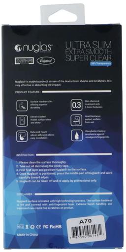 Nuglas Crystal Clear Tempered Glass Screen Protector for Samsung Galaxy A70 - Reebelo US