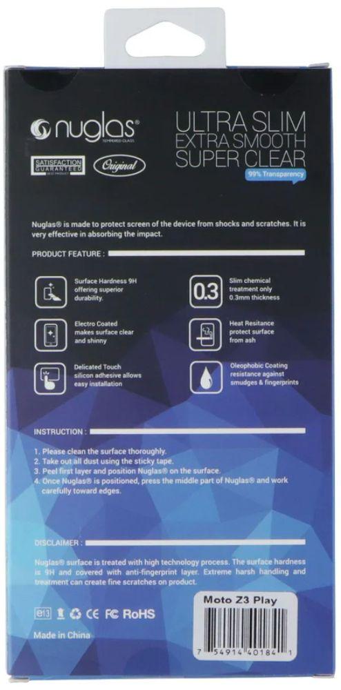 Nuglas Slim Tempered Glass Screen Protector for Motorola Z3 Play - Reebelo US