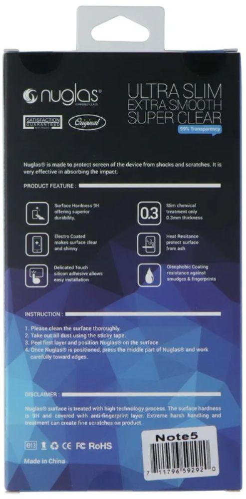 Nuglas Slim Tempered Glass Screen Protector for Samsung Galaxy Note 5 - Reebelo US