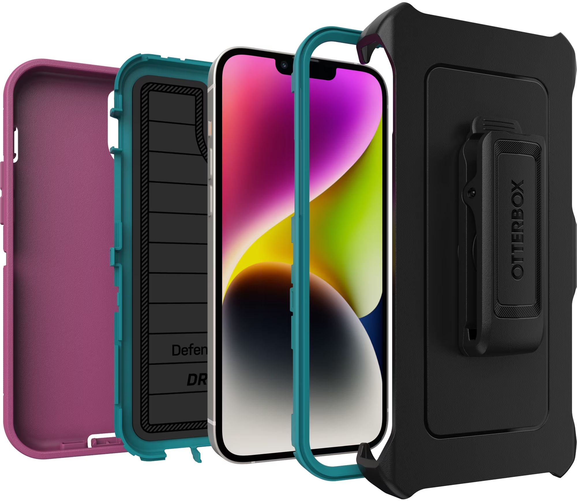 Refurbished Otterbox Defender Series Pro Phone Case + Holster for iPhone 14 Plus - Reebelo US
