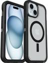 OtterBox Defender XT Clear Phone Case with MagSafe for iPhone 16 - Dark Side (Clear/Black)