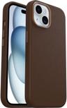 OtterBox Symmetry Cactus Leather Phone Case with MagSafe for iPhone 15 - Rich Adobe (Brown)
