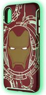 OtterBox Symmetry Marvel Series Glow in the Dark Phone Case for iPhone XS Max - I Am Iron Man (Red)