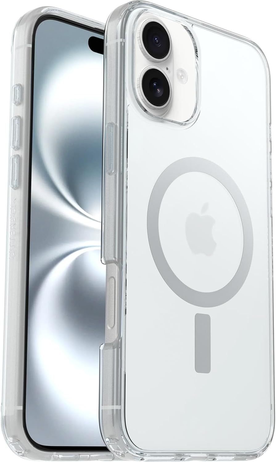 Refurbished OtterBox Symmetry Series Clear Phone Case with MagSafe for iPhone 16 Plus - Reebelo US