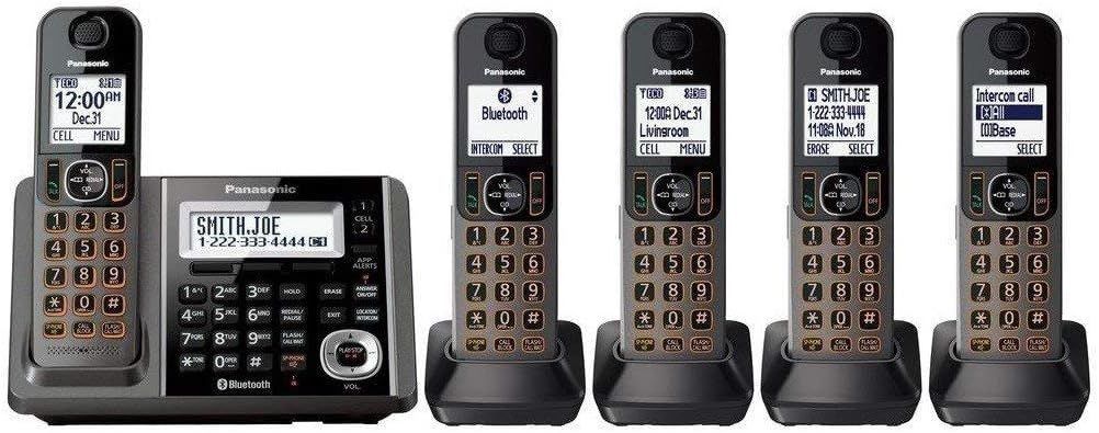 Refurbished Panasonic KX-TG585 6.0 PLUS Expandable Digital Cordless Answering System - Reebelo US