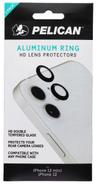 Pelican Aluminum Ring HD Camera Lens Protectors for iPhone 12 mini / 12 - Black