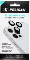 Pelican Aluminum Ring HD Lens Protectors for iPhone 15 Pro Max/15 Pro - Black