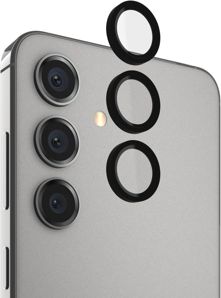 Pelican Aluminum Ring Lens Protectors for Samsung Galaxy S24+ - Black - Brand New