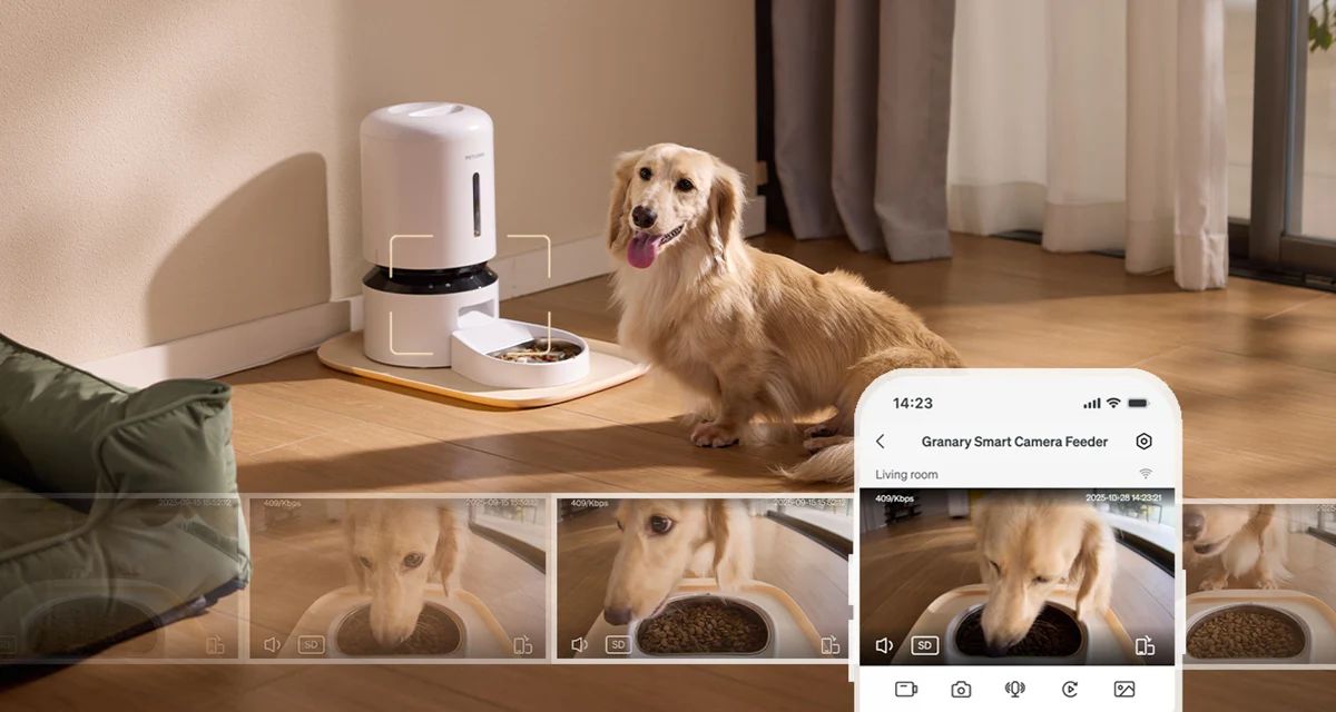 Refurbished PetLibro 5L Granary Smart Camera Pet Feeder - Reebelo US