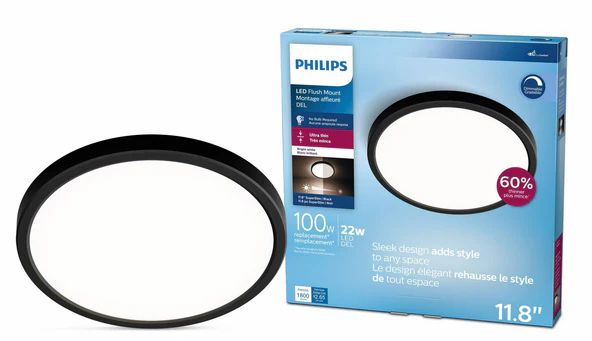 Philips LED 22W 3000K 11.8" Super Slim Ceiling Light