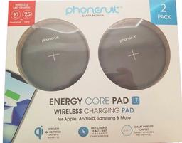 Refurbished Phonesuit Energy Core Wireless Qi Charging Pad Fast Charger (2 Pack) - Reebelo US