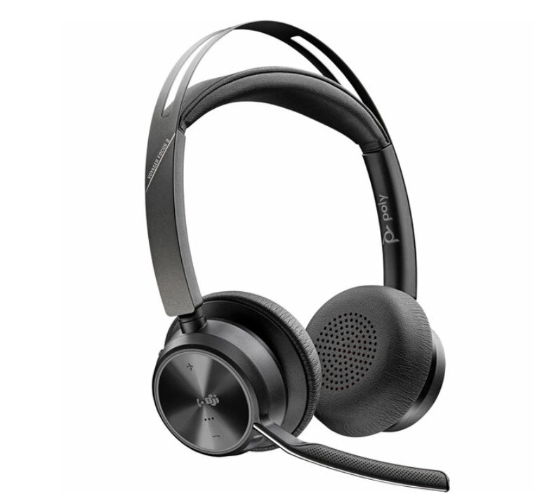 Refurbished Poly com Voyager Focus 2 UC USB-C Headset with Charge Stand (VFOCUS2) - Reebelo US