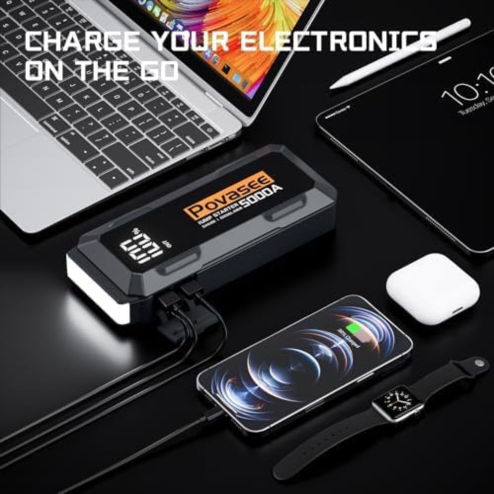 Refurbished Povasee A40 5000mAh 2-Port Power Bank - Reebelo US