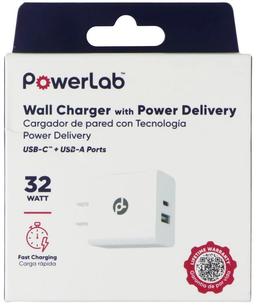 PowerLab 32W USB-C / USB-A Wall Charger with Power Delivery - Reebelo US