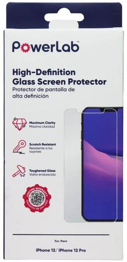 PowerLab High-Definition Glass Screen Protector for iPhone 12 / 12 Pro - Reebelo US