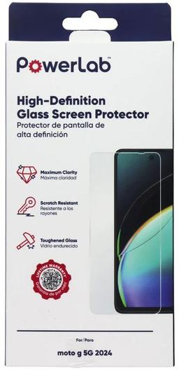 PowerLab High-Definition Glass Screen Protector for Motorola Moto G 5G (2024) - Reebelo US