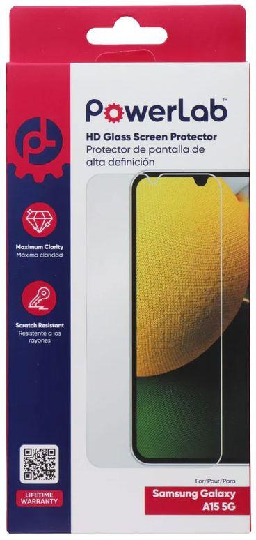 PowerLab High-Definition Glass Screen Protector for Samsung Galaxy A15 5G - Reebelo US