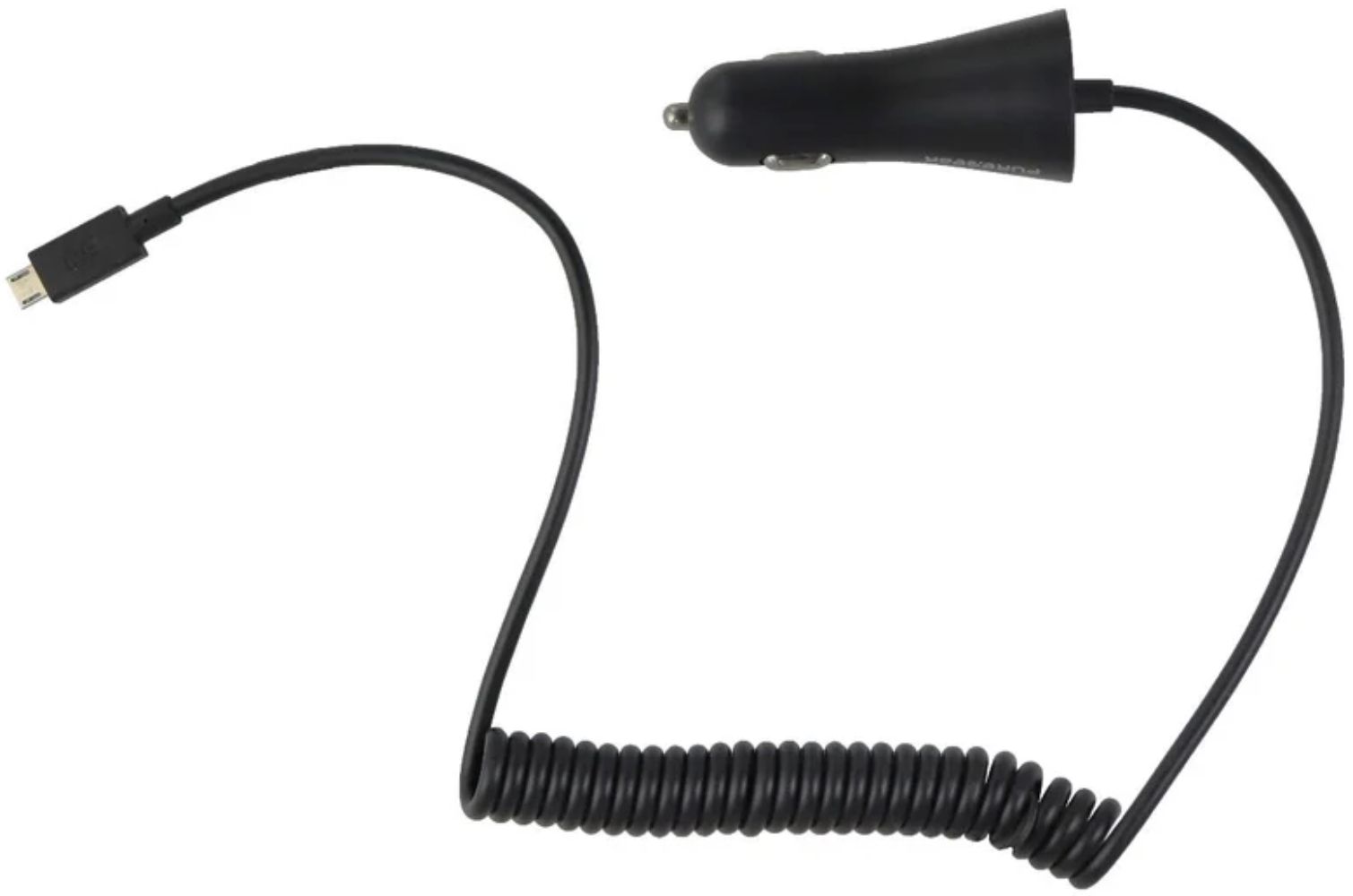 PureGear 12W Corded Micro-USB Car Charger (5.ft) (62804PG) - Reebelo US