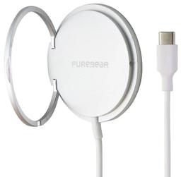 Refurbished PureGear 15W Fast Magnetic Wireless Charger with Collapsible Kickstand Ring - Reebelo US