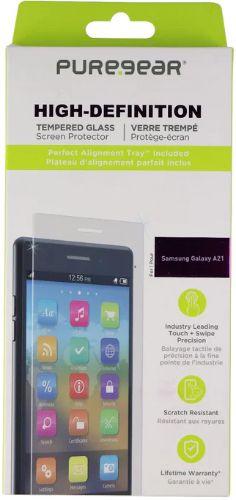 PureGear HD Tempered Glass Screen Protector for Galaxy A21 - Reebelo US