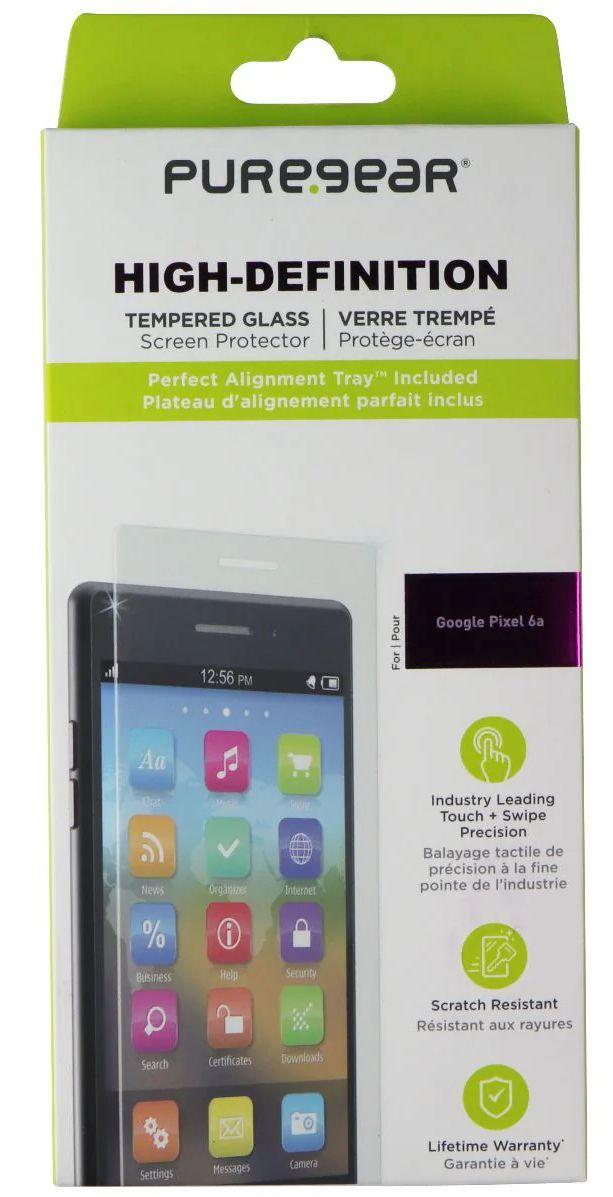 PureGear High-Definition Tempered Glass Screen Protector for Google Pixel 6a
