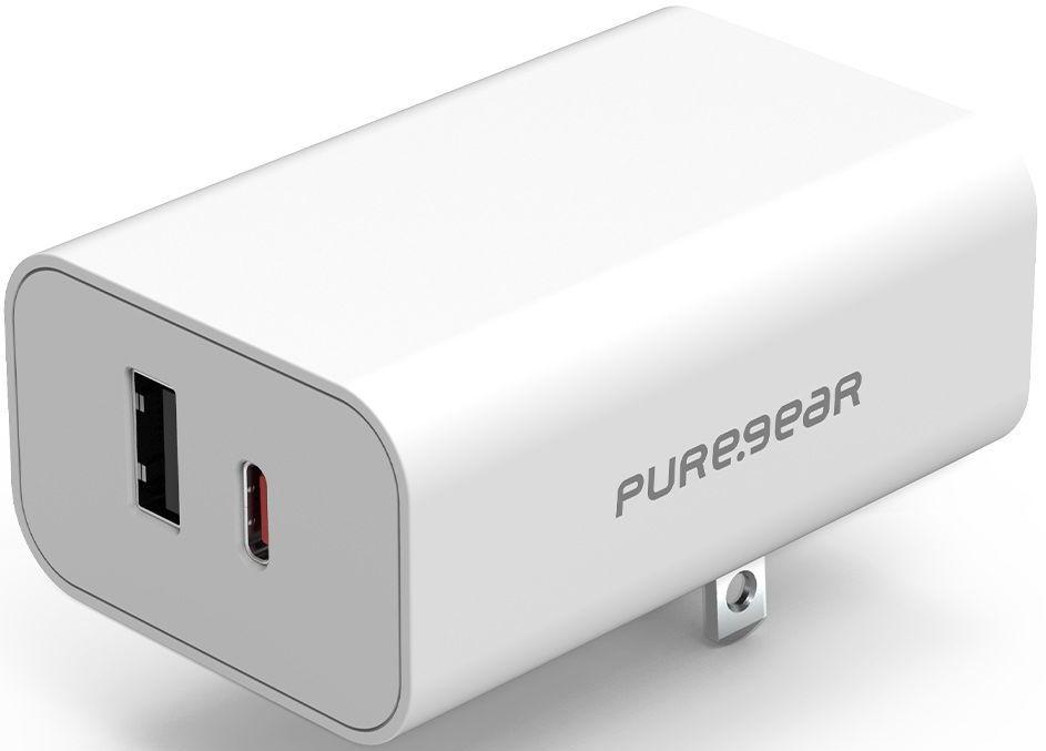 PureGear LightSpeed (42W) USB-C and USB-A Wall Charger