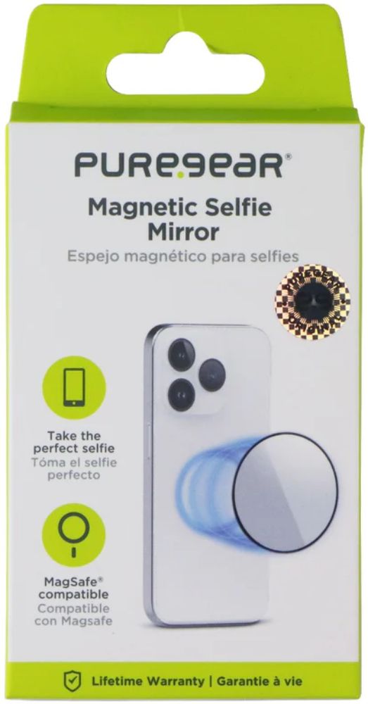 PureGear Magnetic Selfie Mirror Mount for MagSafe (65027PG) - Black - Brand New