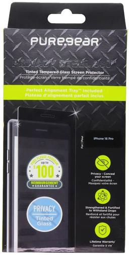 PureGear Privacy Steel 360 Screen Protector for iPhone 16 Pro - Reebelo US