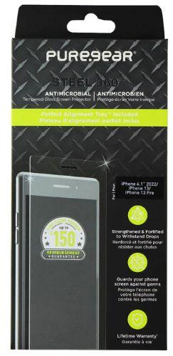 PureGear Steel 360 Screen Protector for iPhone 14/14 Pro/13/13 Pro