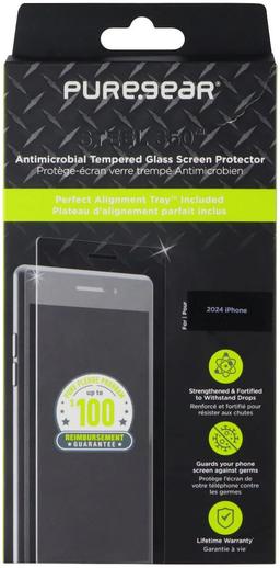 PureGear Steel 360 Tempered Glass Screen Protector for iPhone 16 - Reebelo US