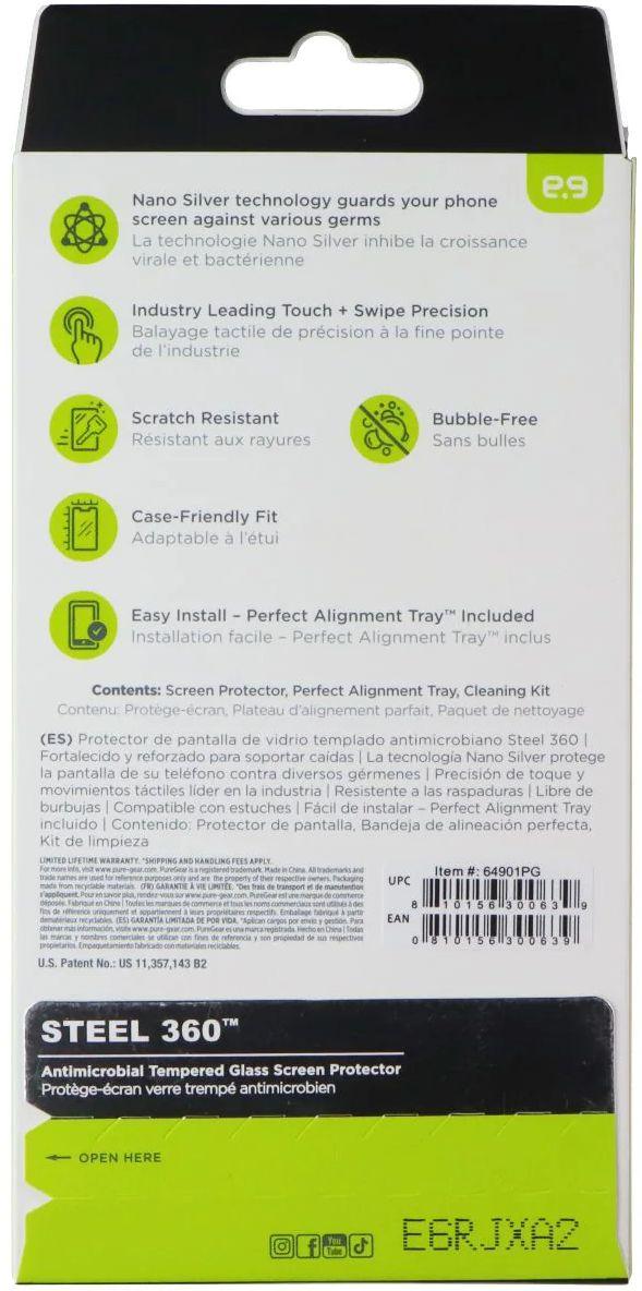 PureGear Steel 360 Tempered Glass Screen Protector for iPhone 16 - Reebelo US