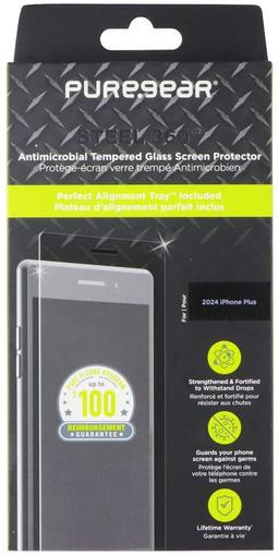 PureGear Steel 360 Tempered Glass Screen Protector for iPhone 16 Plus - Reebelo US