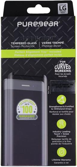 PureGear Steel 360 Tempered Glass Screen Protector for LG Velvet 5G / Velvet 5G UW - Reebelo US
