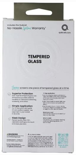 Quikcell Tempered Glass Screen Protector for iPhone 15 Plus - Reebelo US