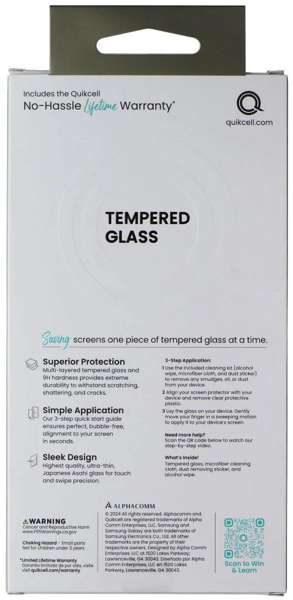 Quikcell Tempered Glass Screen Protector for Samsung Galaxy A15 5G - Reebelo US