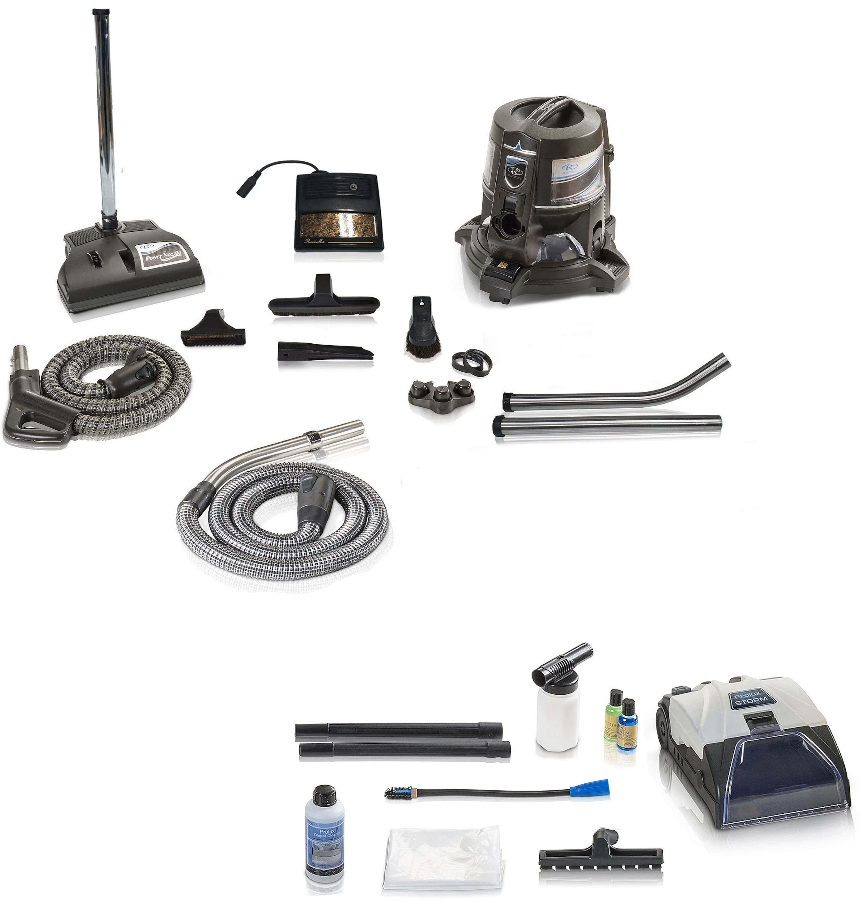Rainbow E2 2 Speed Vacuum Cleaner and Prolux Storm Shampooer Bundle (10Pc) - Blue